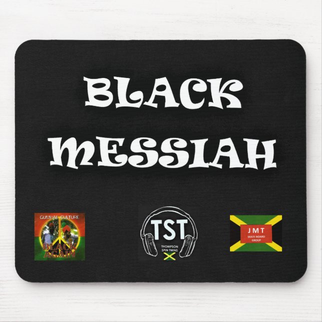 SCHWARZER MESSIAS Mauspad (Vorne)
