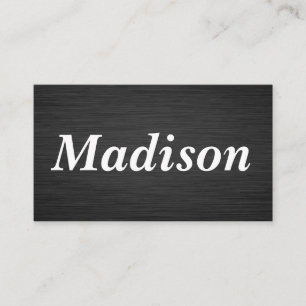 Schwarzer metallischer Hintergrund Visitenkarte