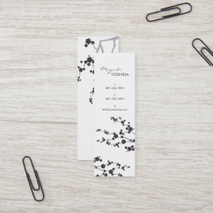 Schwarzer Mini Visitenkarte