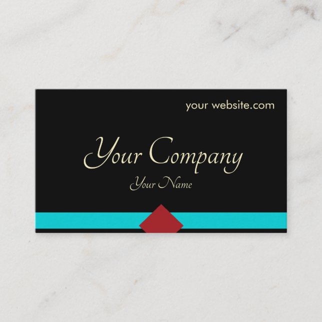 Schwarzer Minimal Visitenkarte (Vorderseite)