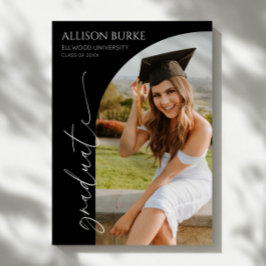 Schwarzer Minimaler Minimalistischer Foto Arch Abs Ankündigung