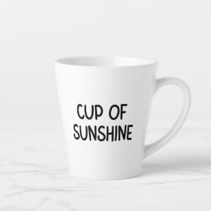 Schwarzer Minimalistischer Typografischer Cup der  Milchtasse