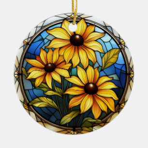 Schwarzer Mit Augen Susan Maryland Blume Ornament