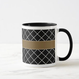 Schwarzer mit Monogramm Männer Browns Tasse