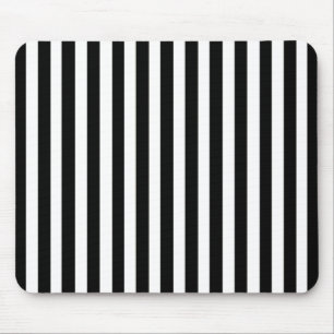 Schwarzer moderner Streifen Mousepad