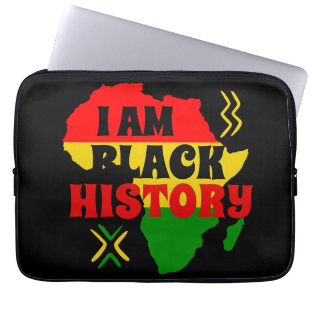 Schwarzer Monat der Geschichte, afrikanisch-amerik Laptopschutzhülle (Vorderseite)