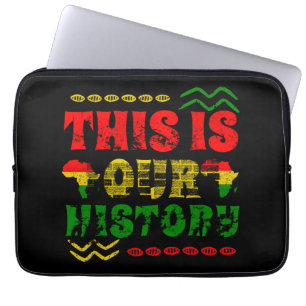 Schwarzer Monat der Geschichte, afrikanisch-amerik Laptopschutzhülle