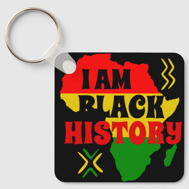 Schwarzer Monat der Geschichte, afrikanisch-amerik Schlüsselanhänger (Vorderseite)