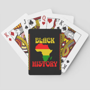 Schwarzer Monat der Geschichte, afrikanisch-amerik Spielkarten