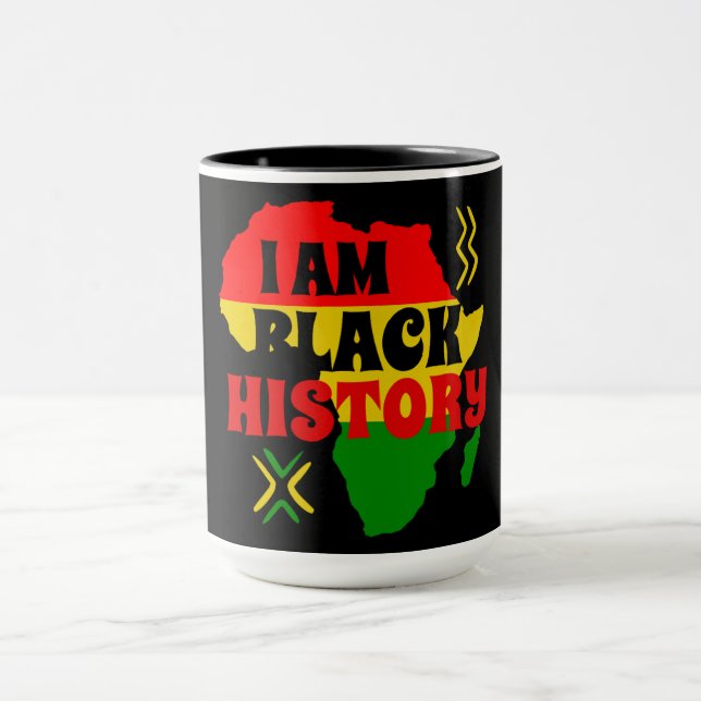 Schwarzer Monat der Geschichte, afrikanisch-amerik Tasse (Zentrum)