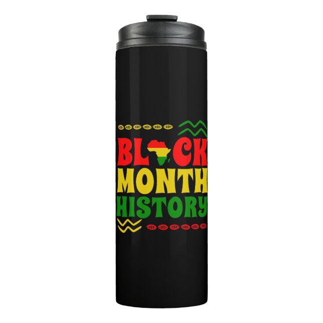 Schwarzer Monat der Geschichte, afrikanisch-amerik Thermosbecher (Vorderseite)