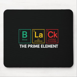 Schwarzer Monatszeitraum des Primärelements Mousepad