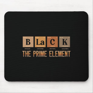 Schwarzer Monatszeitraum des Primärelements Mousepad