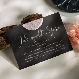 Schwarzer Mond   Festliches Probe Abendessen Einladung