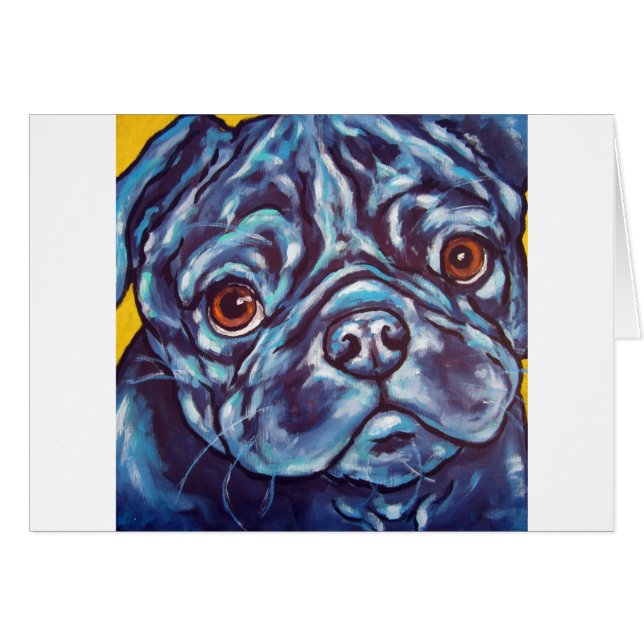 Schwarzer Mops (Vorderseite (Horizontal))