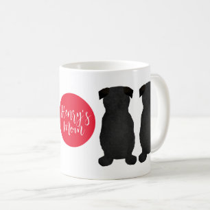 Schwarzer Mops - Geschenk für Mama Kaffeetasse