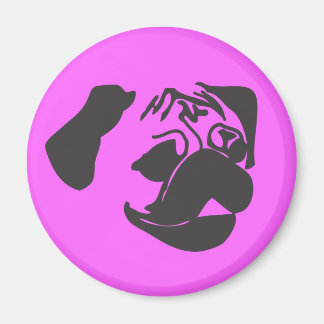 Schwarzer Mops Magnet