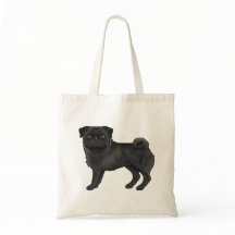 Schwarzer Mops Mops Hunde züchten Design Niedliche