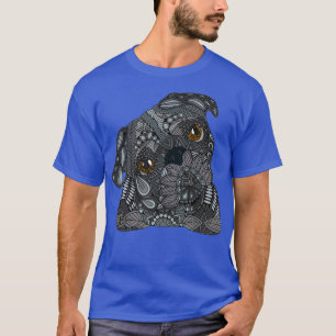 Schwarzer Mops T-Shirt