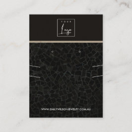 SCHWARZER MOSAISCHER TEXTURE-ERFREUNDUNG VISITENKARTE