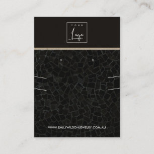 SCHWARZER MOSAISCHER TEXTURE-ERFREUNDUNG VISITENKARTE