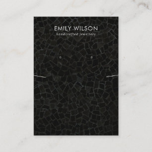 SCHWARZER MOSAISCHER TEXTURE-ERFREUNDUNG VISITENKARTE
