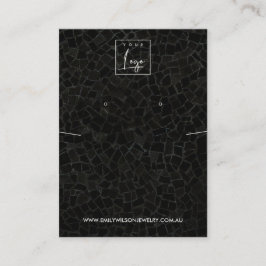 SCHWARZER MOSAISCHER TEXTURE-ERFREUNDUNG VISITENKARTE