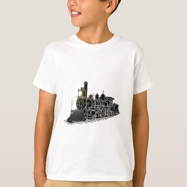 Schwarzer Motor T-Shirt (Vorderseite)