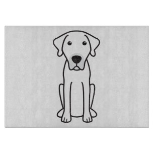 Schwarzer Mund-Kanaille-HundeCartoon Schneidebrett