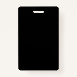 Schwarzer Name Abzeichen Sleek und minimales Desig Ausweis