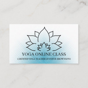 Schwarzer Navy-Lehrer Private Yoga Visitenkarte