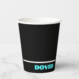 Schwarzer Neonbecher Pappbecher