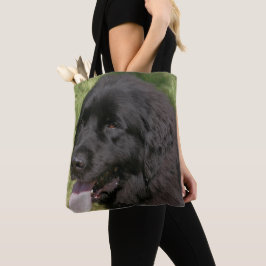Schwarzer Neufundland-Hundetier Tasche