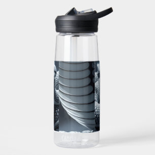 Schwarzer Obsidian und Diamantviper Trinkflasche