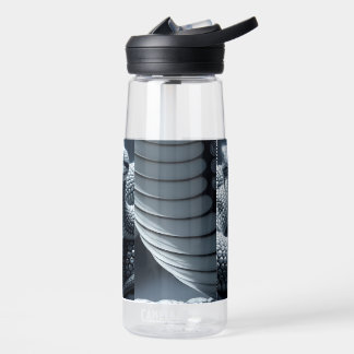 Schwarzer Obsidian und Diamantviper Trinkflasche