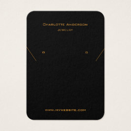 Schwarzer Ohrring-Schmuck-Foto-Grafikkarte