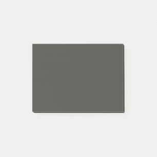 Schwarzer Olive Solid Color Post-it Klebezettel