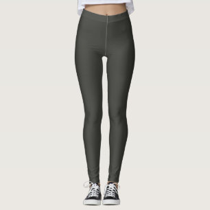 Schwarzer Olivenbaum (feste Farbe) Leggings