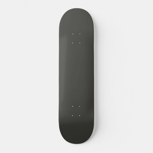 Schwarzer Olivenbaum (feste Farbe) Skateboard (Vorderseite)