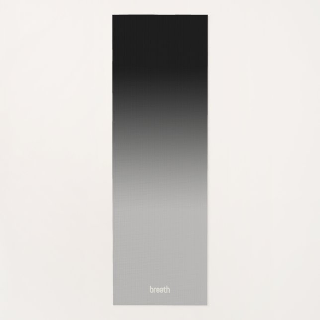 Schwarzer Ombre Yoga-Mat-Flow in Farbe, Boden in R Yogamatte (Vorderseite)