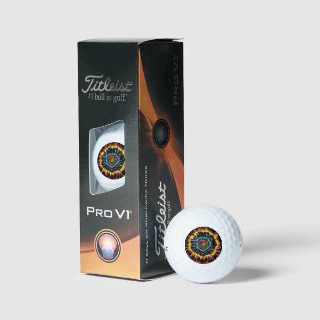 Schwarzer Opal-Tie-Dye,   Golfball (Verpackung)