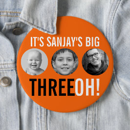 Schwarzer Orangensaft 30th Three OH! Button