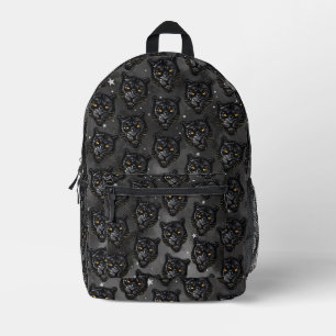 Schwarzer Panther Bedruckter Rucksack