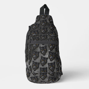 Schwarzer Panther Crossbody Bag