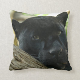 Schwarzer Panther-Dekorationskissen Kissen