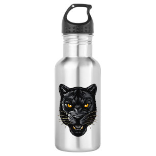 Schwarzer Panther Edelstahlflasche
