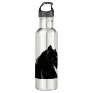 schwarzer Panther Edelstahlflasche