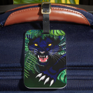 Schwarzer Panther Geist des Dschungels Gepäckanhänger