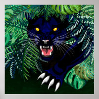 Schwarzer Panther Geist des Dschungels