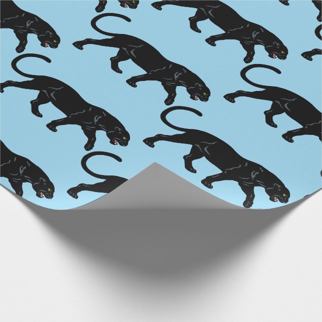 Schwarzer Panther Geschenkpapier (Ecke)